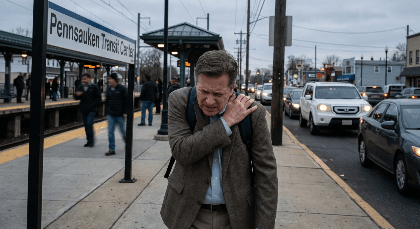 Stressed shoulders causing pain and tension